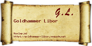 Goldhammer Libor névjegykártya